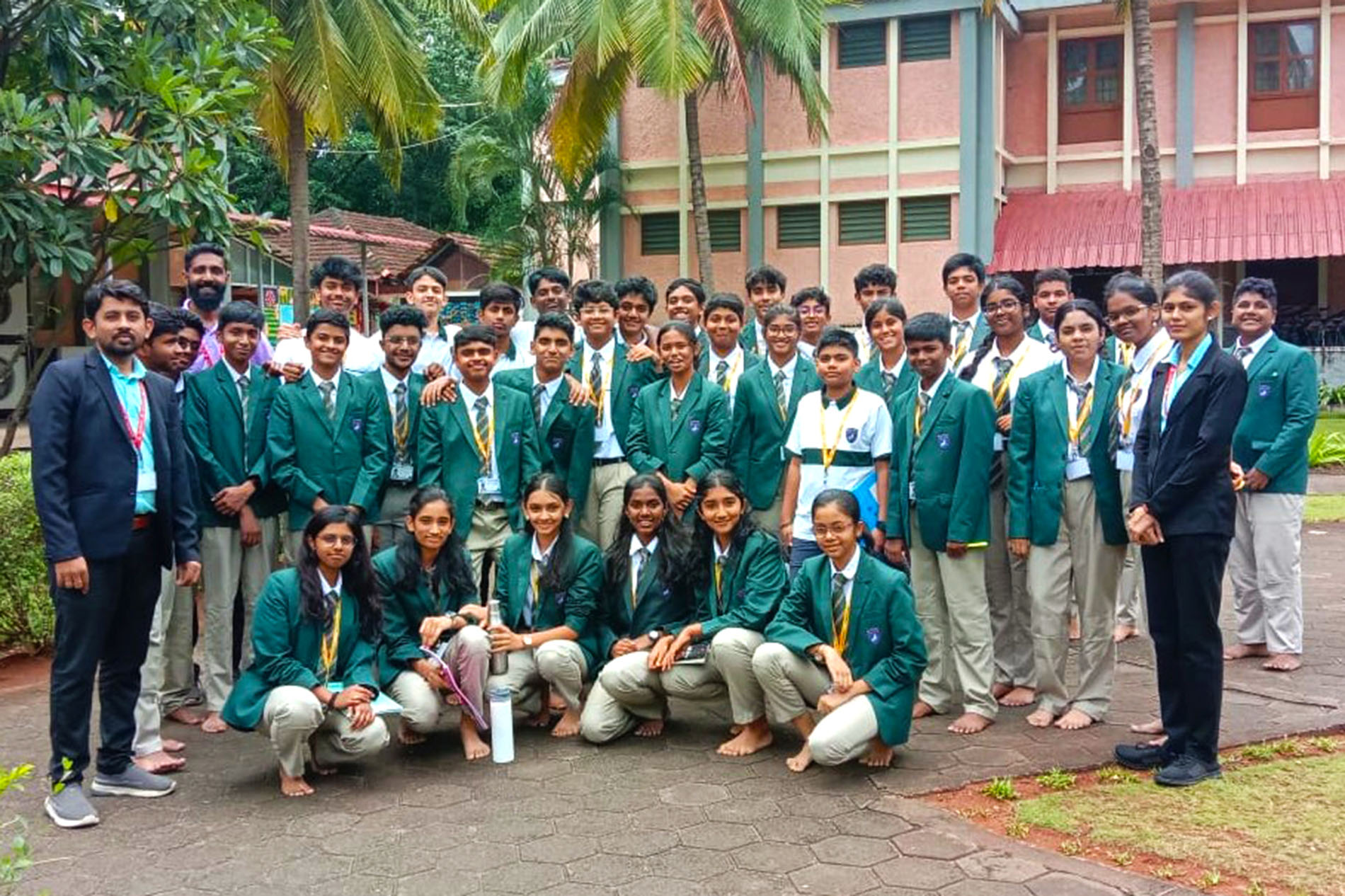 MYP 4 and DP1 students visited the Science Expo at Chinmaya International School