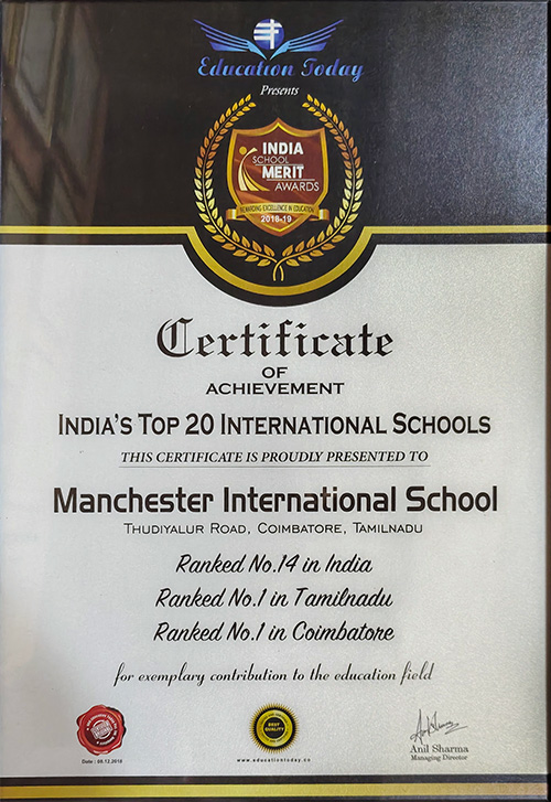 Education Today Award 2018–19